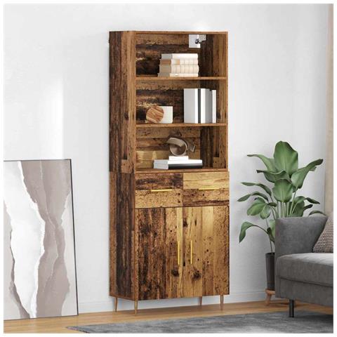 Credenza Legno vecchio 69,5 x 34 x 180 cm Legno multistrato - Foto 2