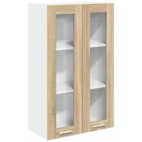 Armadio pensile con porta Riga Rovere Sonoma 60 x 31 x 100 cm - Foto 1