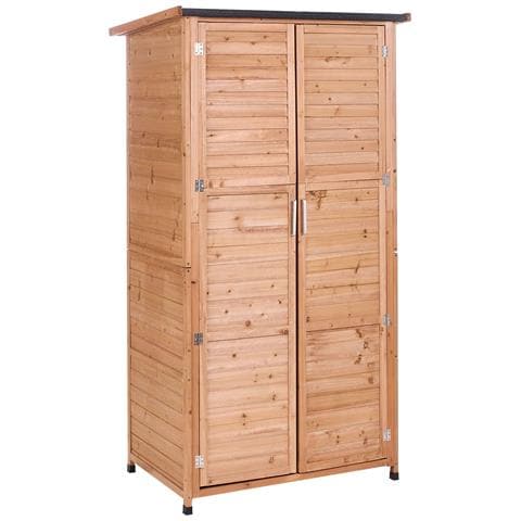 Capanno Per Gli Attrezzi Arsego 96 Cm 67 Cm Marrone Chiaro - Foto 2