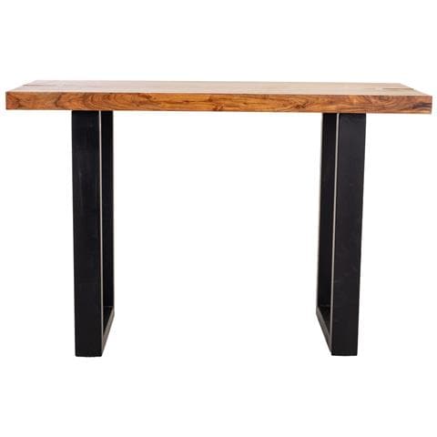 Mobile Da Ingresso In Legno E Metallo Nero 120x45x75h - Foto 2