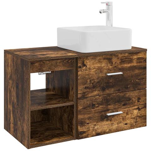 Set di mobili per il bagno 2 pcs Rovere Fumo - Foto 1