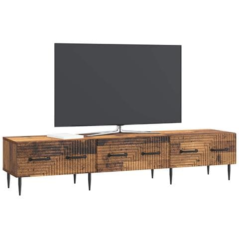 Mobile TV Legno antico 147 x 34,5 x 30 cm Legno ingegnerizzato - Foto 2
