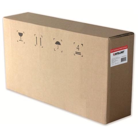 I-CASE TRAY-250 - Mensola per Rack 19'' 250 mm 1U Grigia 2 punti - Foto 2