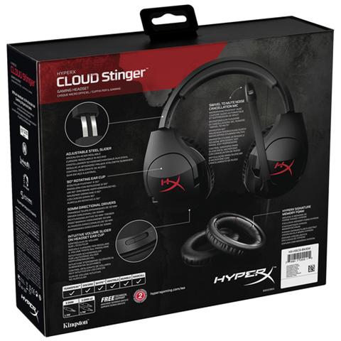 HyperX Cloud Stinger Stereofonico Padiglione auricolare Nero cuffia e auricolare - Foto 8