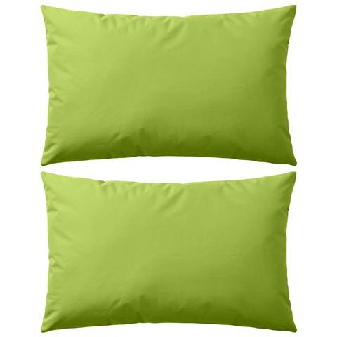 Cuscini Da Esterno 2 Pz 60x40 Cm Verde Mela - Foto 1