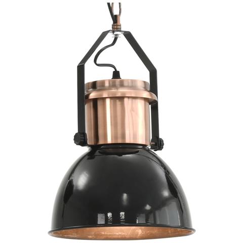 Lampade Da Soffitto 2 Pz Nero Tondo E27 - Foto 10