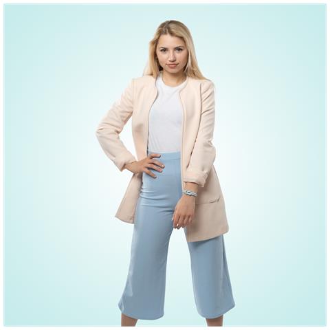 Bracciale da Donna in Pelle Premium "Knot" 20cm Blu - Foto 6