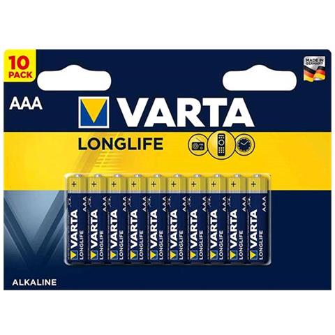 Longlife Batteria Mininstilo Aaa Lr03 1.5 V Conf 10 Pz. - Foto 2