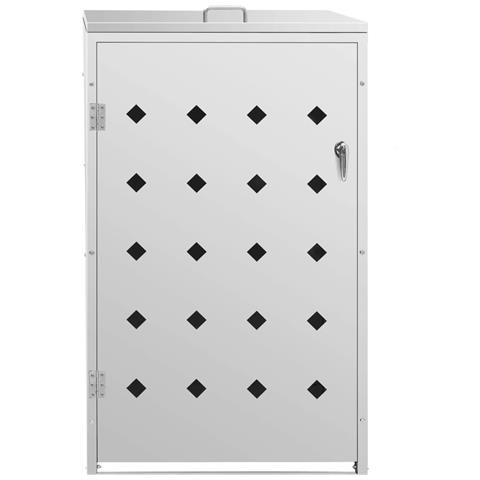 Copribidone per Spazzatura Singolo 240 L in Acciaio Inox - Foto 9