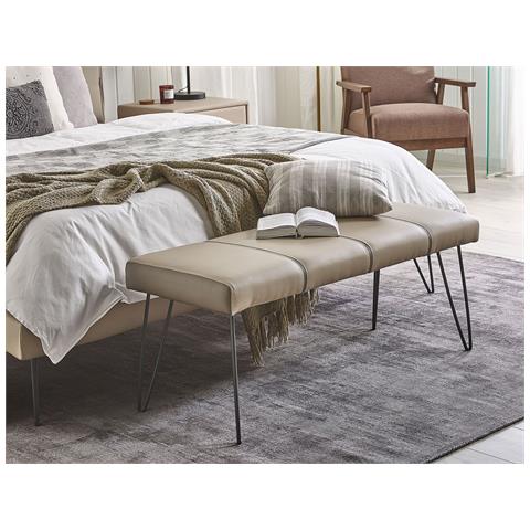 Panchina In Similpelle Beige Betin - Foto 19