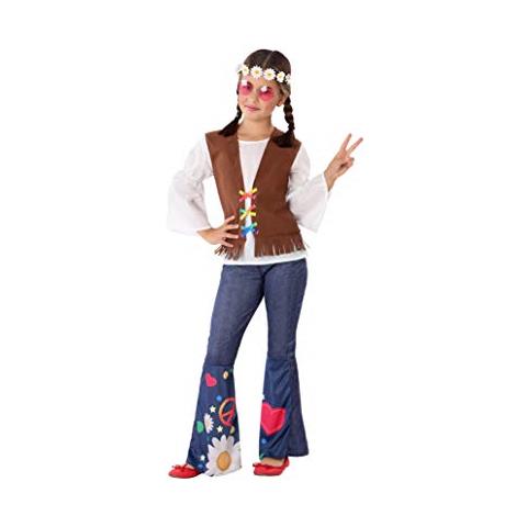Allegra Hippie Da Costume Per Bambina L- (10/12 Anni)  - Foto 1