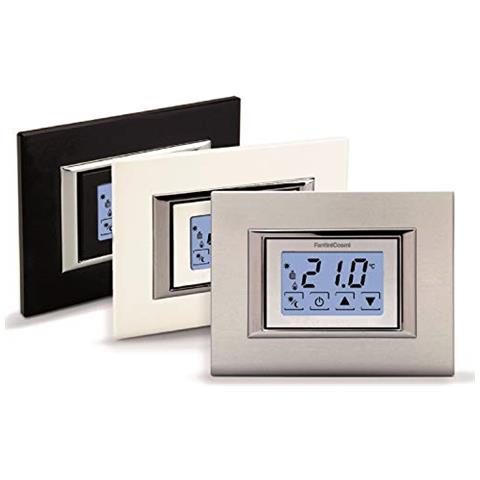Ch121ts Termostato Touchscreen Retroilluminato Da Incasso A Batteria Placca Non Compresa - Foto 2