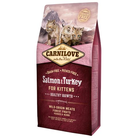 Cibo Secco Natural Gatti Kitten Healthe Growth Salmone E Tacchino6 Kg - Foto 1