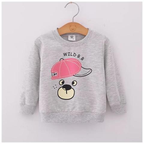 SLOWMOOSE - Felpe Per Neonato Felpe Con Cappuccio Per Bambini Primavera  Autunno Cartone Animato Dinosauro Ragazza Top T-shirt Abbigliamento Sportivo  Pullover Vestiti [ grigio / 12m] - ePRICE