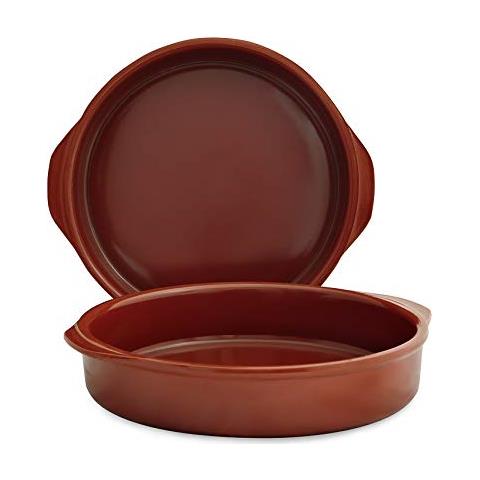 Raimundo - Casseruola In Terracotta Con Manici 32 Cm, 3 Litri, Colore: Miele - Foto 1