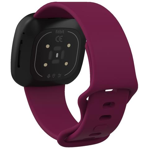 Bracciale Fitbit Versa 3/fitbit Sense In Silicone Bordeaux (s) - Foto 6