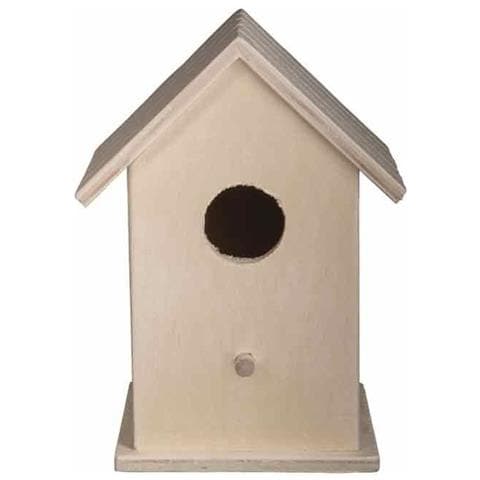 Casa Di Forma Di Gabbia Per Uccelli In Legno 17 X 12,5 X 10 Cm - Foto 1