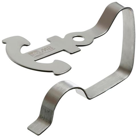 Clip Antivento Ferma Tovaglia In Acciaio Inox. Set 4 Pz. - Foto 2