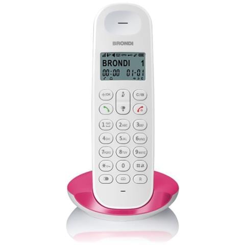 Lotus Telefono DECT Magenta, Bianco - Foto 1