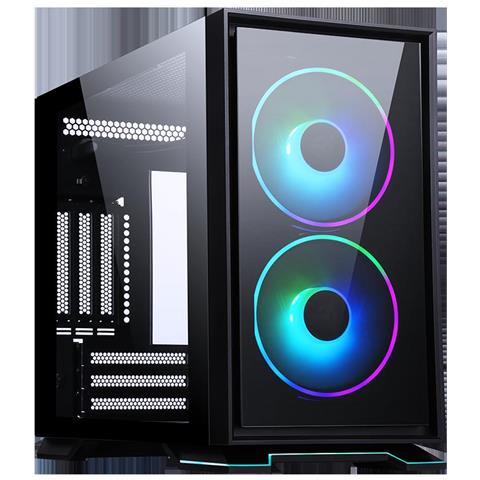 Case GALAXY 2Q Mini Tower Mini-ITX 2 Porte USB 3.2 Colore Nero (Finestrato) - Foto 1