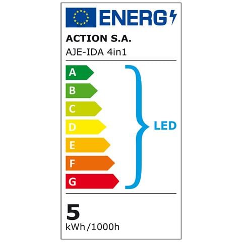 Lampada Da Scrivania Activejet Aje-ida 4in1 Bianco 80 Metallo Plastica 150 Lm 5 W - Foto 2