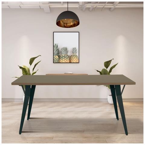 Tavolo Da Pranzo Yutan 160x80 Cm Rovere - Foto 1