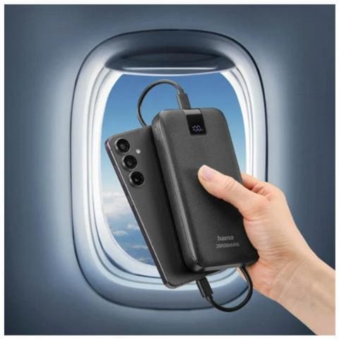 Vatteria Portatile Polimeri di litio 00201719 (LiPo) 20000 mAh Antracite - Foto 6