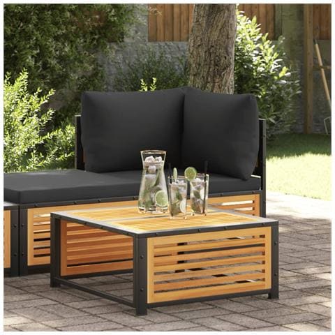 Tavolo Da Giardino 68x68x30 Cm In Legno Massello Di Acacia - Foto 1