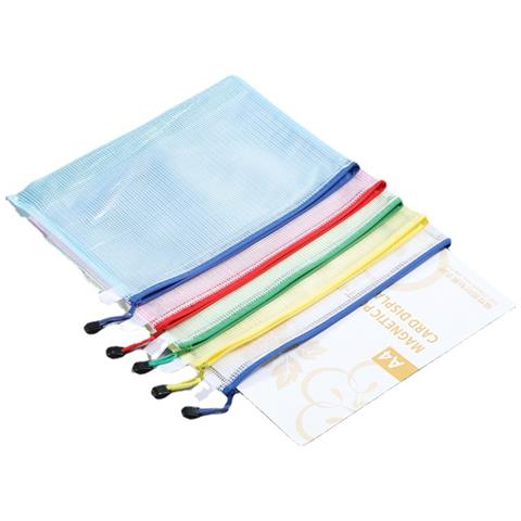 Tasche In Plastica Con Chiusura A Zip. Buste Porta Documenti A4 Da 6 Pezzi E Buste A5 Da 6 Pezzi - Foto 2