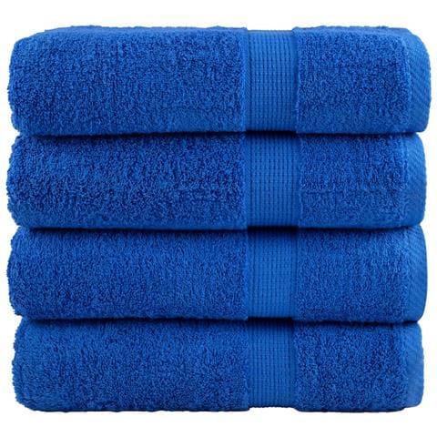 Asciugamani Premium SOLUND 4 pz Blu 50x100 cm 600gsm - Foto 1