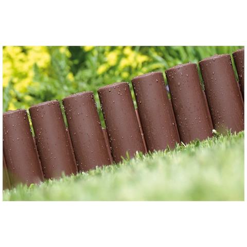 Bordura Palisade Plus In Resina Finitura Legno Lunghezza 2,4mt Altezza 25cm - Foto 1
