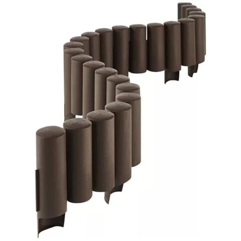 Bordura Palisade Plus In Resina Finitura Legno Lunghezza 2,4mt Altezza 25cm - Foto 2