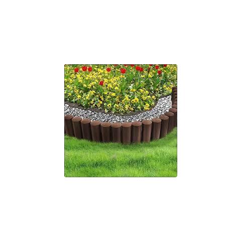 Bordura Palisade Plus In Resina Finitura Legno Lunghezza 2,4mt Altezza 25cm - Foto 5