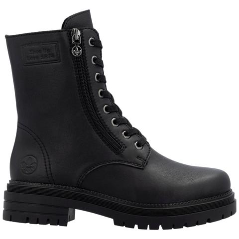 Black Casual Closed Ladies Mid Height Boots Stivaletti Pelle Scarpe Donna Nero Eu 37, Y3100-00 - Foto 3