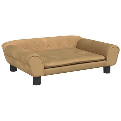 Divano per Bambini Marrone 70x45x26 cm in Velluto - Foto 1