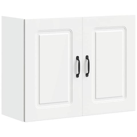 Pensile Da Cucina Kalmar Bianco In Legno Multistrato - Foto 2