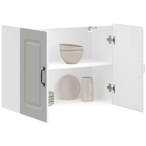 Pensile Da Cucina Kalmar Bianco In Legno Multistrato - Foto 1