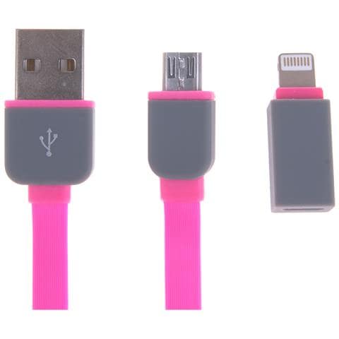 Dam Cavo Avvolgibile 2 In 1 4x1x12 Cm. Colore Rosa - Foto 2