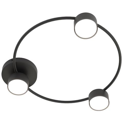 Lampada A Sospensione Lucio In Acciaio Nero Opaco - Foto 1