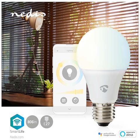 Lampadina Connessa In Plastica Wi-fi Led 9w 806lm E27, Bianco - Foto 2
