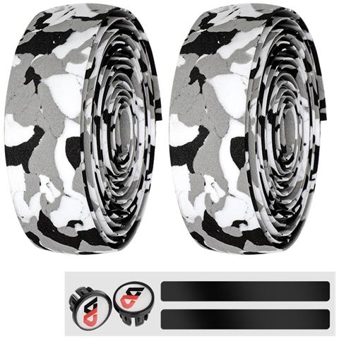 Nastro Manubrio Eva Ad Assorbimento Degli Urti Per Un Comfort Migliorato Black&white - Foto 1