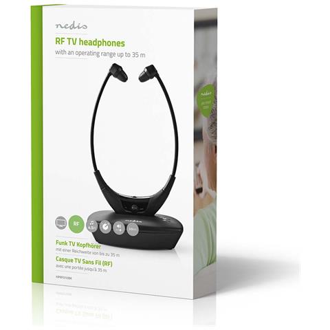 HPRF010BK cuffia e auricolare Cuffie Con cavo e senza cavo Sottomento TV USB tipo-C Base di ricarica Nero - Foto 2