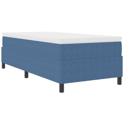 Struttura letto piattaforma Blu 80 x 200 cm Tessuto in Cords - Foto 1