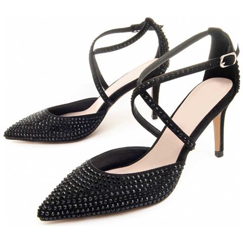 Scarpa Con Tacco Festshoe4 Nera Nero Materiale Sintetico - Foto 1
