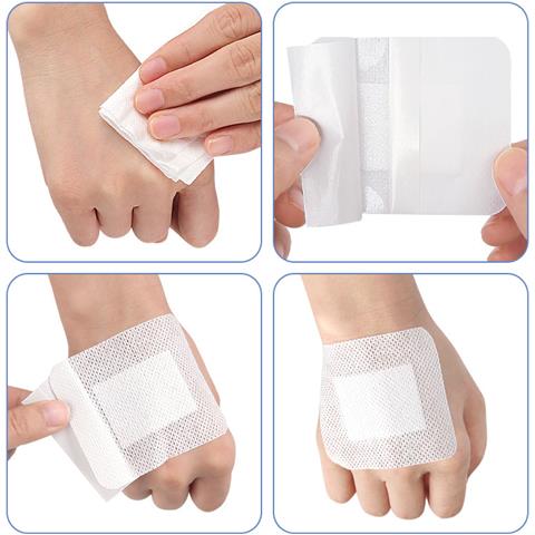 Nastro Di Fissaggio Per Medicazione Medica, Tessuto Non Tessuto Bianco (10 Pezzi) - Foto 2