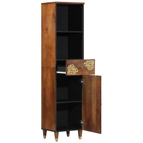 Mobile 38x33x160 cm in Legno Massello di Mango - Foto 2