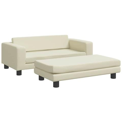 Lettino per Cani con Estensione Crema 100x50x30cm in Similpelle - Foto 1