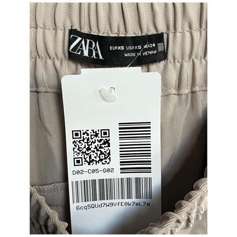 Zara Pantaloni Da Donna Comodi Eleganti Bianchi Taglia Xs - Foto 4