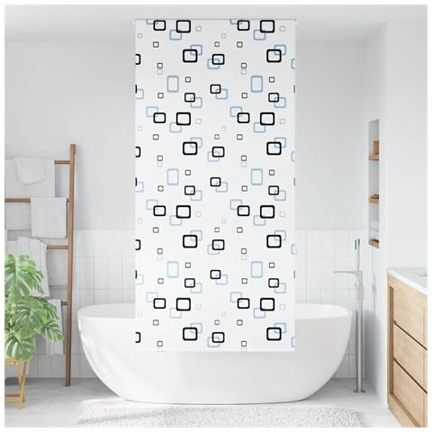 Tenda a Rullo Doccia 110x240 cm Larghezza Tessuto 106 cm - Foto 2