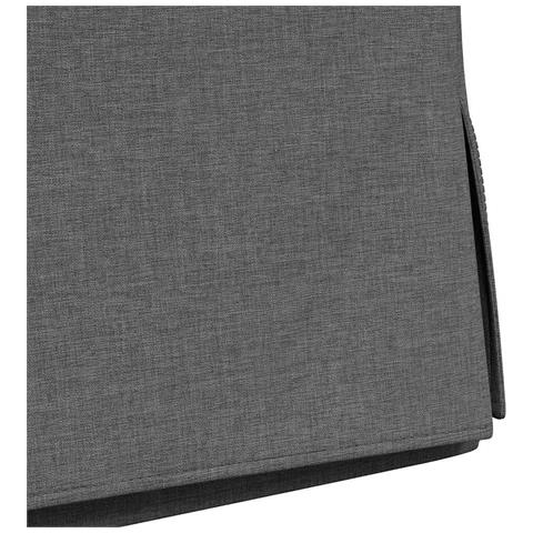 Sedie da pranzo 2 pcs Grigio scuro 57 x 67 x 98 cm Tessuto - Foto 9